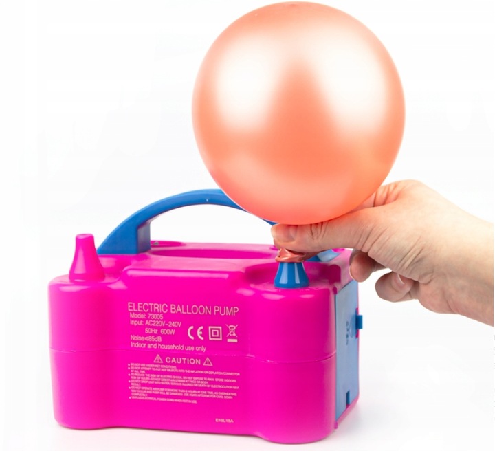 ELEKTRYCZNA POMPKA DO BALONÓW 2 DYSZE MOCNA SZYBKA