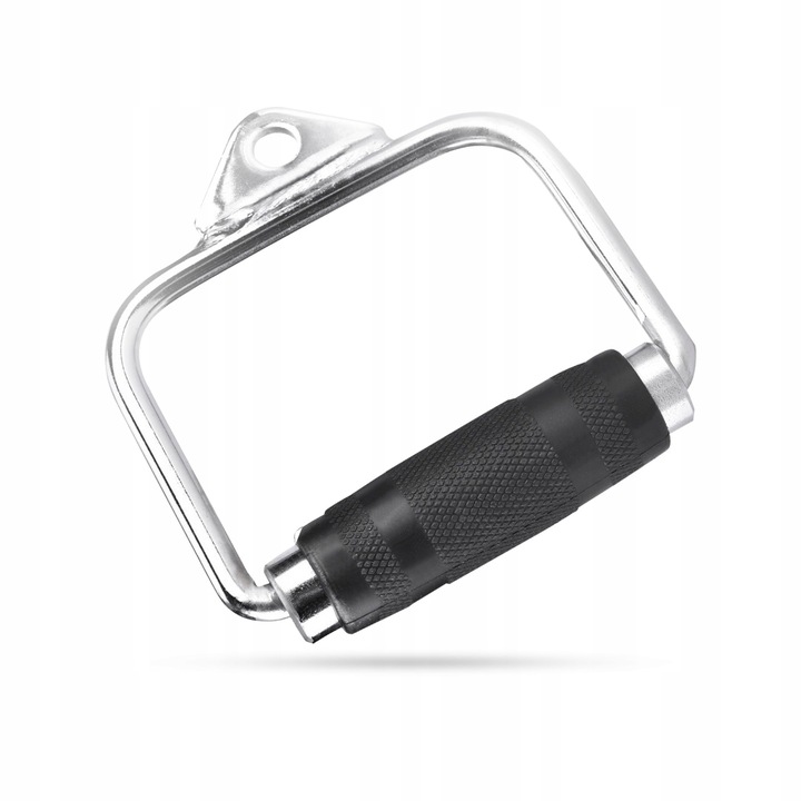 Uchwyt DO WYCIĄGU atlasu pojedynczy OBROTOWY Stalowy Ryflowany do Ćwiczeń