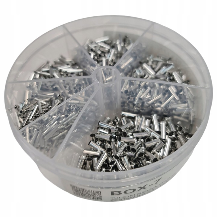 TULEJKA NIEIZOLOWANA TULEJKI NIEIZOLOWANE ZESTAW BOX-7 0,5-2,5mm2 1700