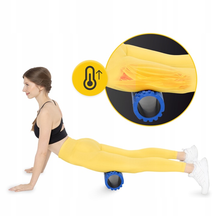 ROLLER WAŁEK DO MASAŻU CIAŁA MASAŻER Z WYPUSTKAMI DO ROLLOWANIA