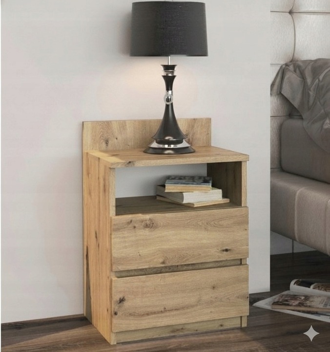 SZAFKA NOCNA STOLIK SYPIALNIA M1 DĄB ARTISAN