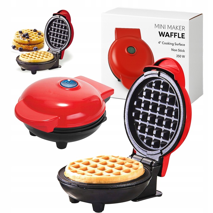 Opiekacz GOFROWNICA MINI ELEKTRYCZNA CHRUPIĄCE GOFRY