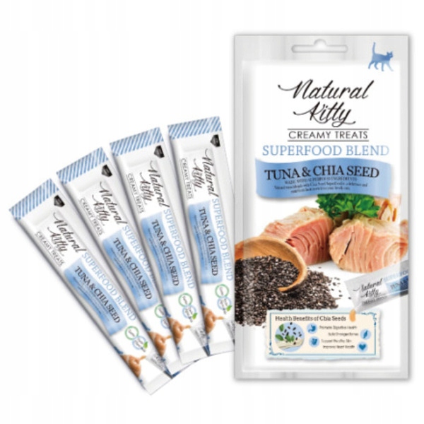 Natural Kitty Premium Tuńczyk & nasiona chia x 12