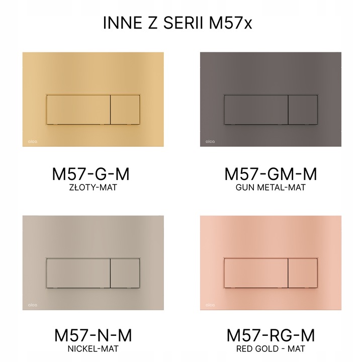 Przycisk spłukujący do WC Alcadrain/Alcaplast / Delfin M578 czarny-mat THIN