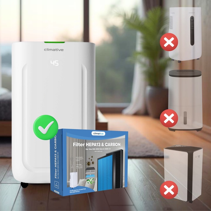 Kaseta filtracyjna 2w1 HEPA i Węglowa do osuszacza Climative Silent