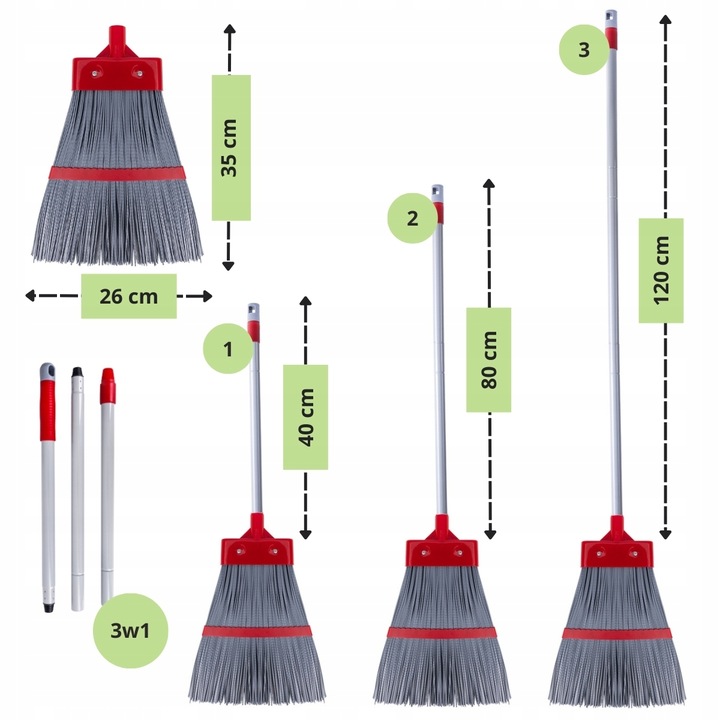 MIOTŁA OGRODOWA ZMIATACZ DO OGRODU PCV DŁUGA BARDZO WYTRZYMAŁA