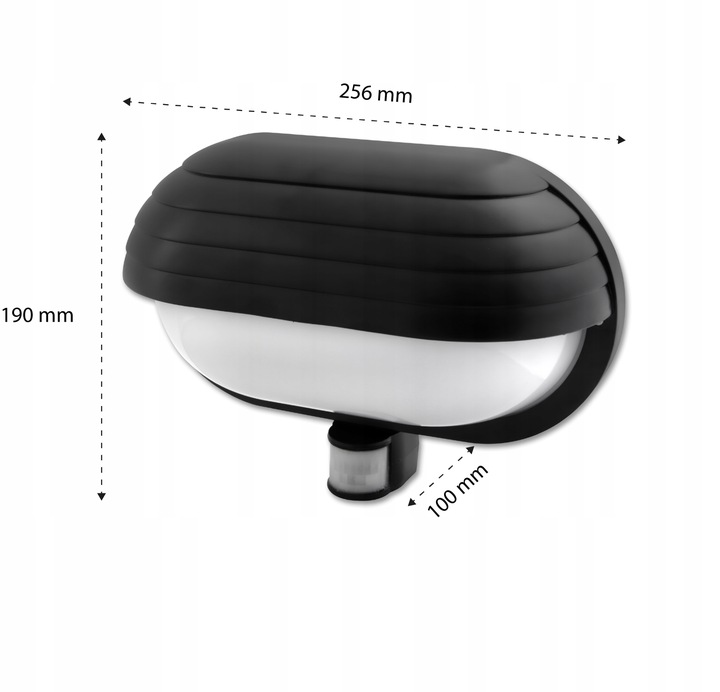 Lampa kinkiet ogrodowy z czujnikiem zewnętrzna LED