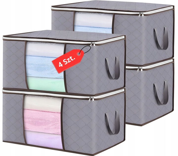 Organizer NA UBRANIA Pojemnik Na POŚCIEL KOŁDRĘ KOCE Pokrowiec XXL 84L