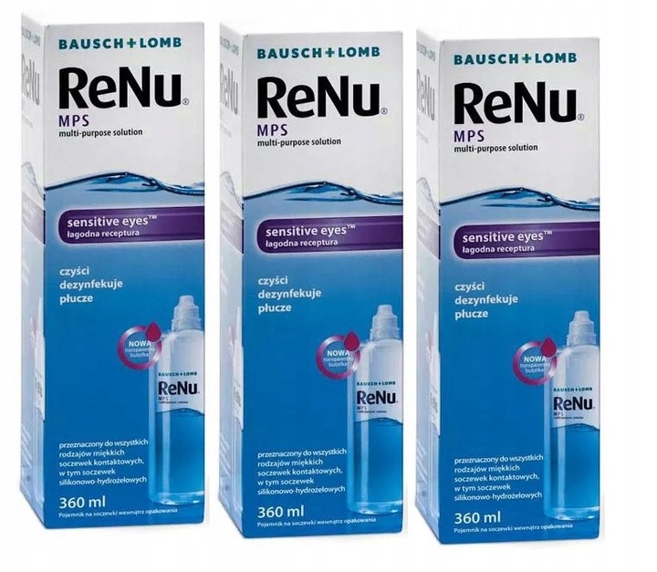 PŁYN DO SOCZEWEK RENU MPS 360ml x 2
