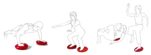 Dysk sensoryczny poduszka jeżyk do ćwiczeń beret Q