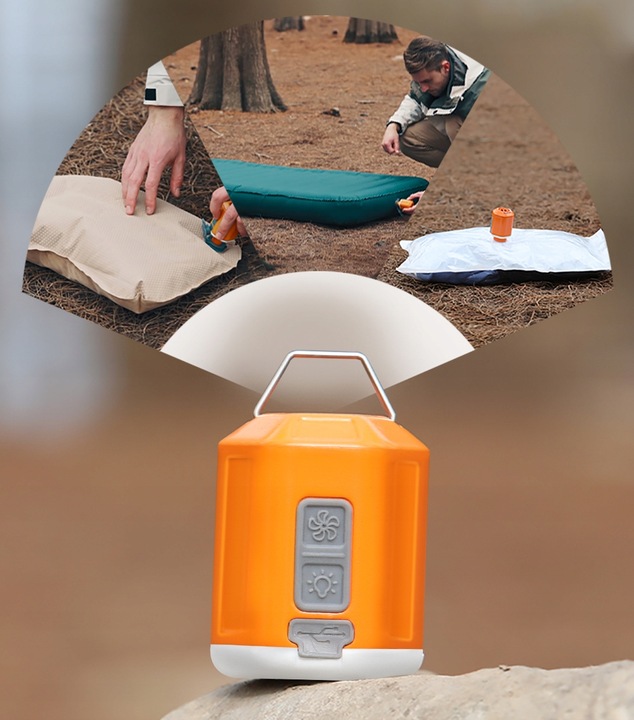 GIGA PUMP 4.0 POMPKA DO MATERCA Z LAMPKĄ 3W1 USB-C