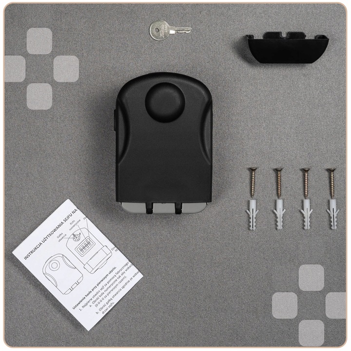 4CONVY sejf klucze zewnętrzny kasetka skrzynka na szyfr kod +KLUCZ AWARYJNY