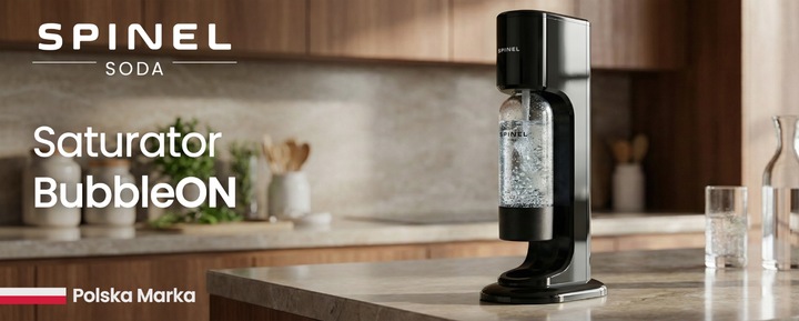 SATURATOR SPINEL SODA BubbleON DO GAZOWANIA WODY - 2x BUTELKI