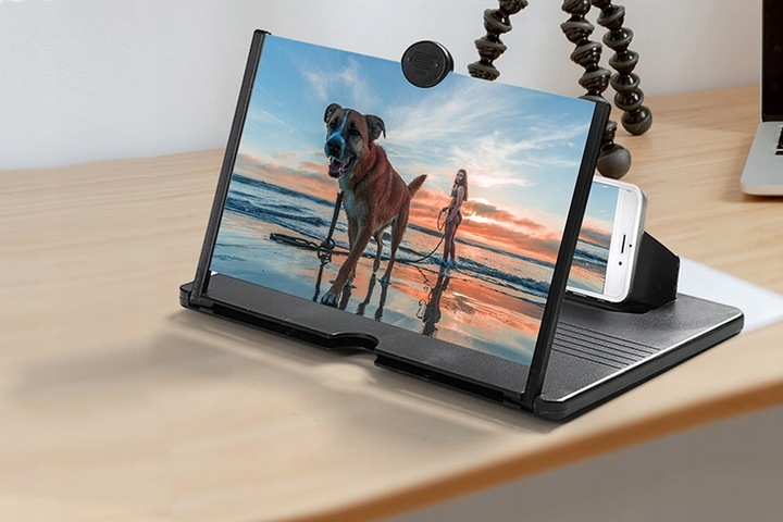 EKRAN POWIEKSZAJĄCY do TELEFONU DO 12 CALI Powiększacz z uchwytem WEBSKI