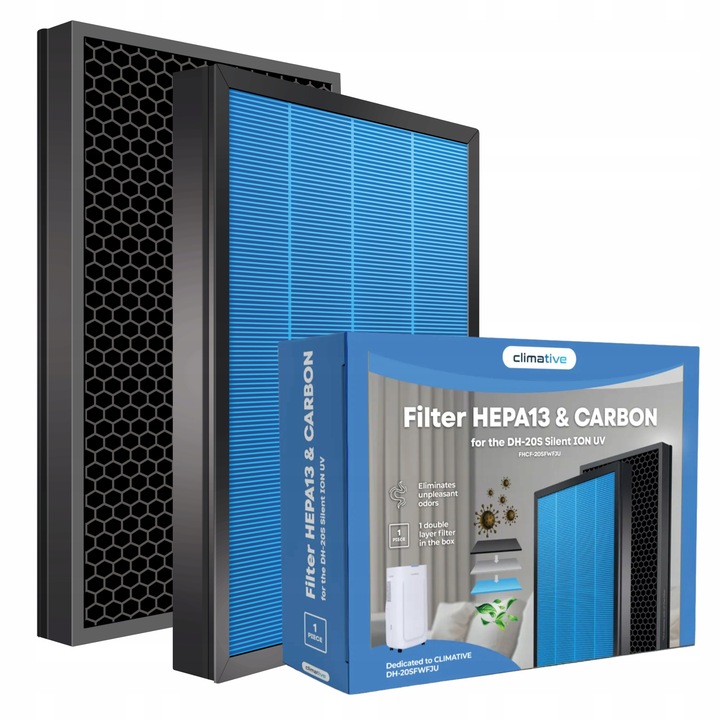 Kaseta filtracyjna 2w1 HEPA i Węglowa do osuszacza Climative Silent