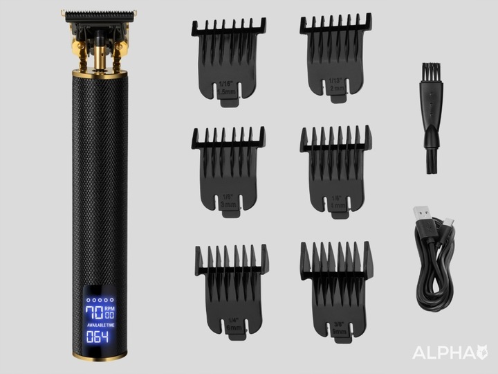 Trymer do Brody Alpha Pro - Maszynka do Strzyżenia i Golenia Włosów i