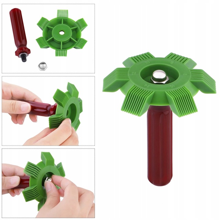 4szt ZESTAW SZCZOTEK GRZEBIENI DO CZYSZCZENIA KLIMATYZACJI SAMOCHODU