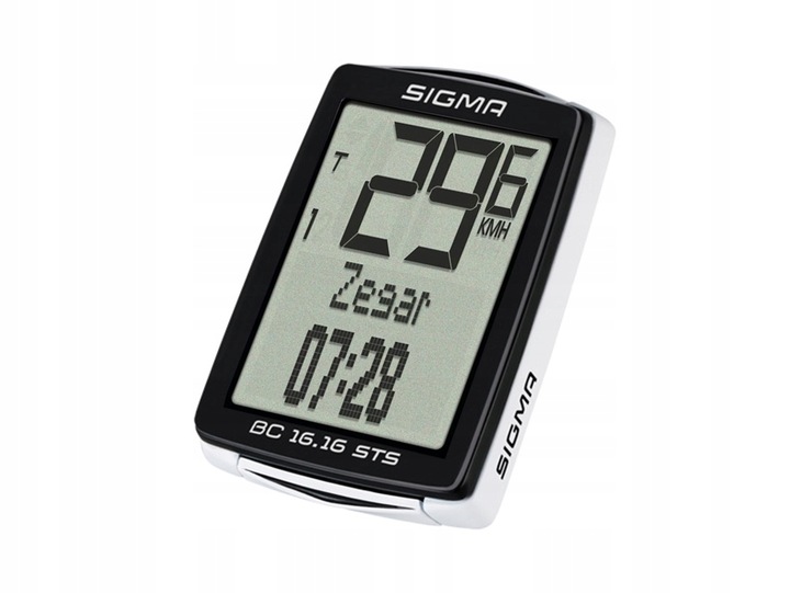 BEZPRZEWODOWY LICZNIK ROWEROWY SIGMA 16.16 NFC PODŚWIETLENIE POLSKIE MENU