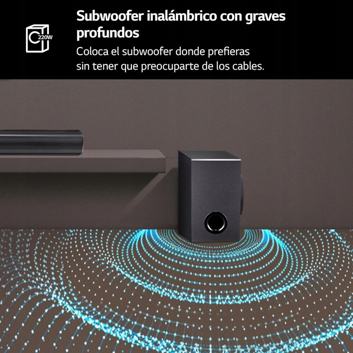 SOUNDBAR LG SQC4R 4.1 BLUETOOTH USB 220W BEZPRZEWODOWE ŁĄCZENIE