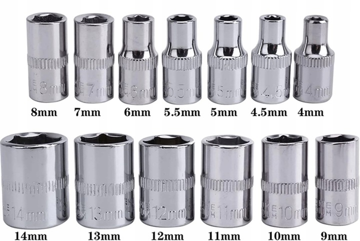 ZESTAW KLUCZY NASADOWYCH KLUCZE NASADOWE 46 TORX Bity Wkrętaki Imbusy