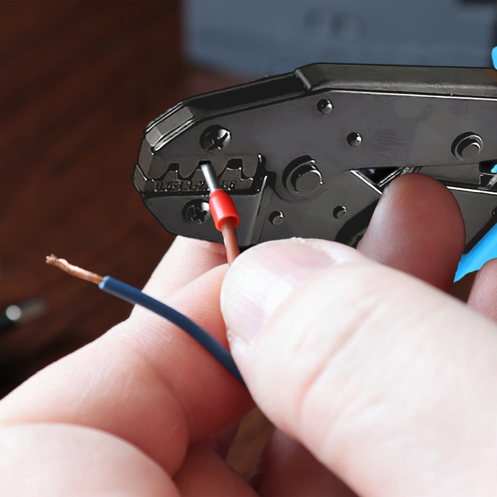 ZACISKARKA PRASKA KONEKTORÓW NIEIZOLOWANYCH KABLI