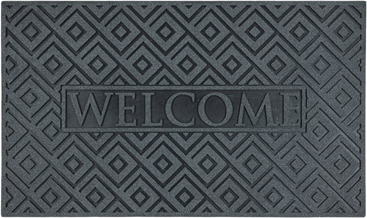 WYCIERACZKA POD DRZWI ZEWNĘTRZNA GUMOWA WEJŚCIOWA WELCOME BŁYSZCZĄCA