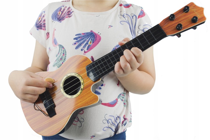 GITARA DLA DZIECI INSTRUMENT MUZYCZNY 4 STRUNY