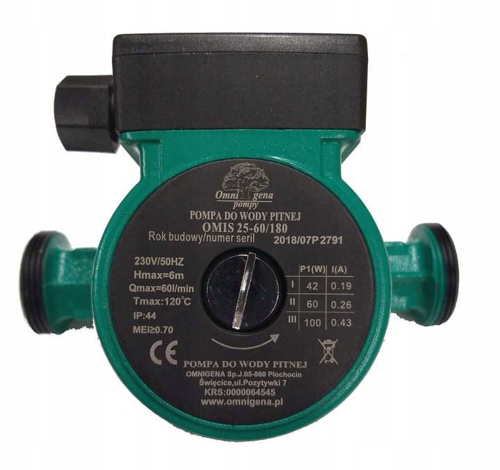 Pompa obiegowa Omnigena OMIS 25-60/180