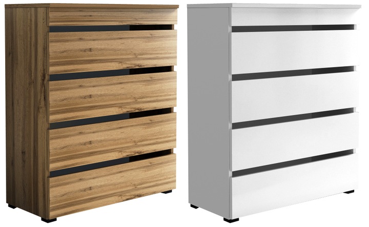 Komoda na buty 80cm ze schowkiem na czapki kluczyki 80 dąb wotan