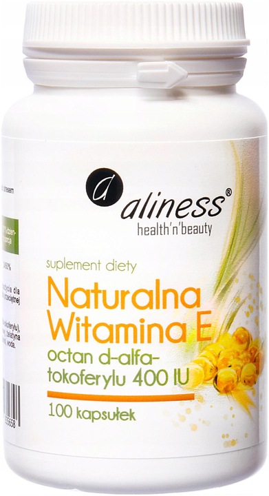 ALINESS Witamina E 400iu 100ka NATURALNA Tokoferyl