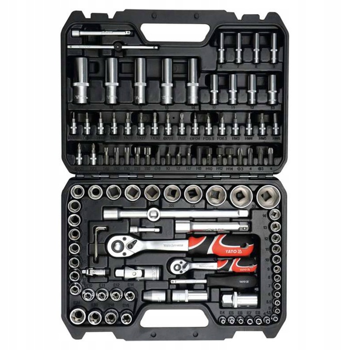 ZESTAW KLUCZY NASADOWYCH BITY 108el. YT-38791 YATO