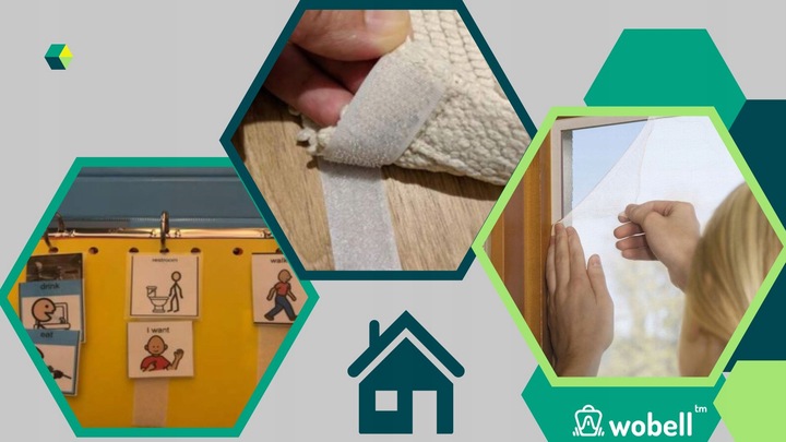 Taśma do OBRAZÓW RZEP CIĘCIA z RZEPEM SAMOPRZYLEPNA 4,57m TASMA PRZYLEPNA