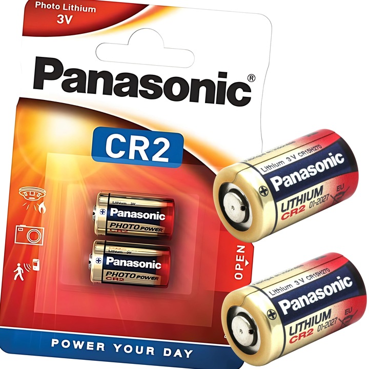 Bateria Panasonic CR2 3V litowa CR2A DL2 EL2A KCR2 ELCR2 DLCR2 MOCNE 2