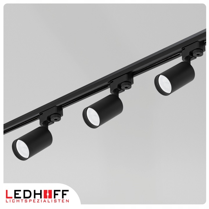 Szyna oświetleniowa LED szynoprzewód 1m czarna LISTWA z miejscem na