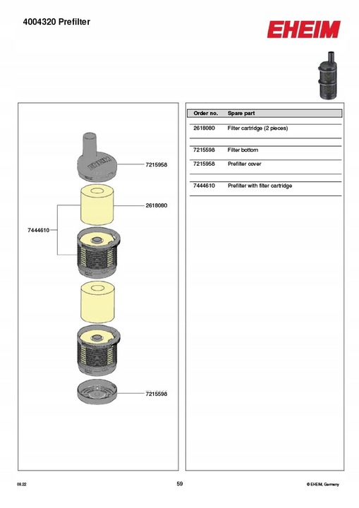 Eheim Prefiltr Aquaball 4004320 filtr wstępny
