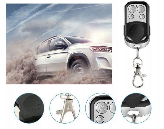 4x PILOT SAMOKOPIUJACY UNIWERSALNY DO ALARMU BRAMY ROLET 4 KANAŁY