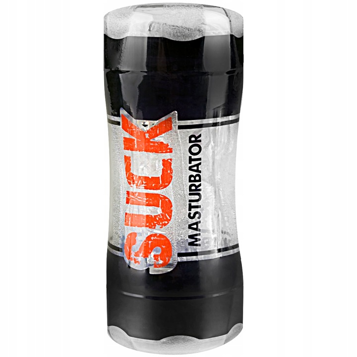 Dwustronny Masturbator Żelowy z Efektem Ssania, Pochwa i Odbyt Anus