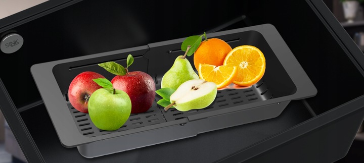 OCIEKACZ do ZLEWU na NACZYNIA organizer CZARNY suszarka OCIEKARKA +