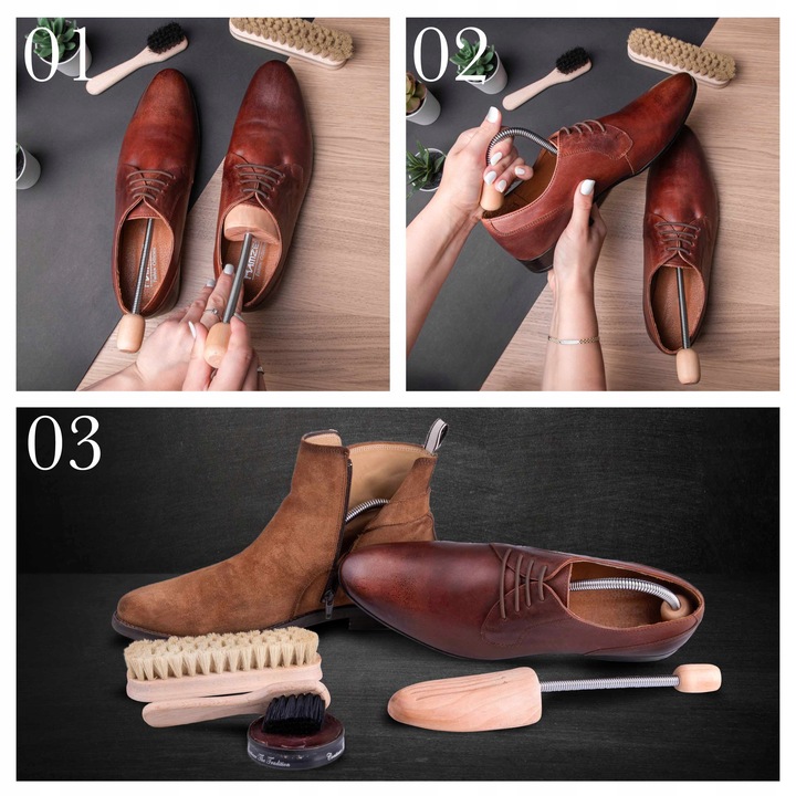 Prawidła do obuwia sprężynowe z drewna bukowego usztywnienie butów 39/40