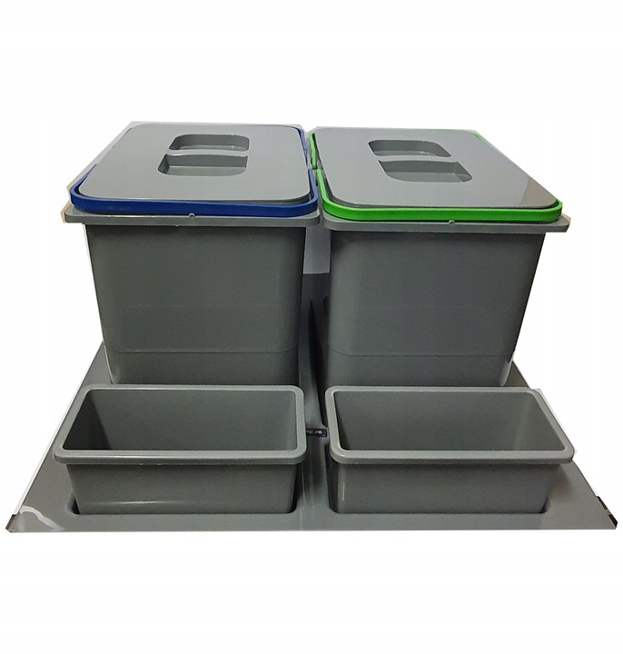 Pojemnik na odpady PRAKTIKO 60 podwójny (2x15l) tworzywo sztuczne