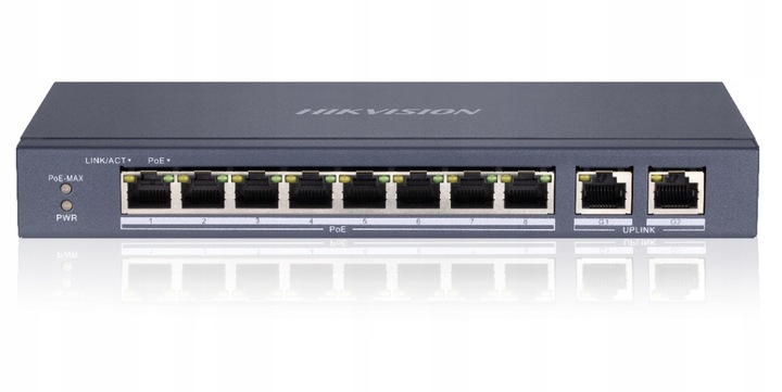 SWITCH HIKVISION DS-3E0310P-E/M 10 PORTÓW NIEBIESKI