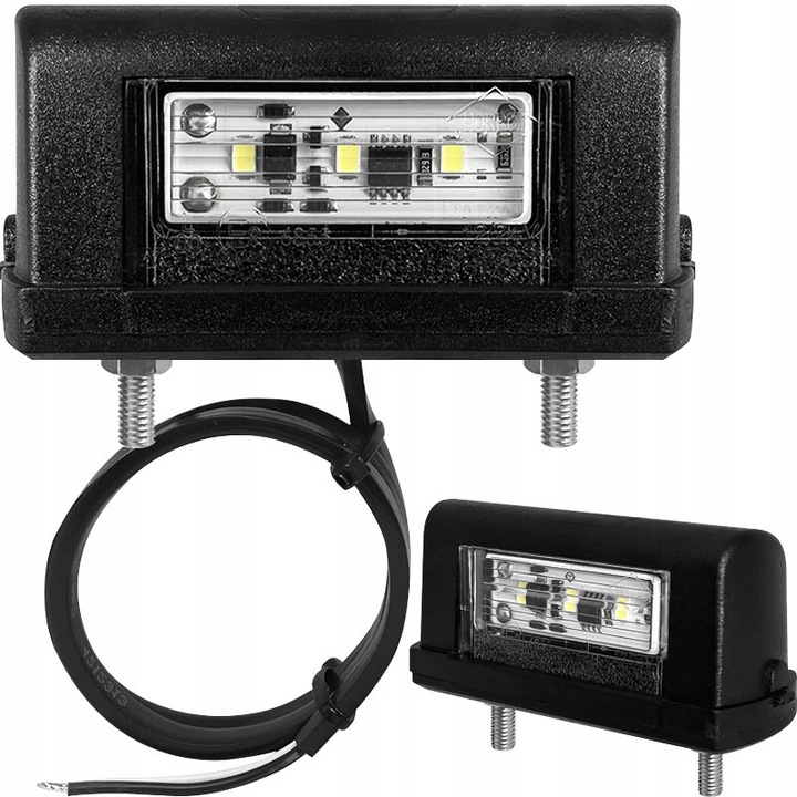 LAMPKA PODŚWIETLENIA TABLICY REJESTRACYJNEJ PRZYCZEPY 2SZT ZESTAW LEDOWA