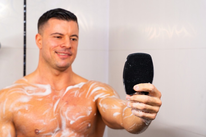 Shav - Antybakteryjna Myjka Szczotka Gąbka do Mycia Ciała Kąpieli | PREMIUM