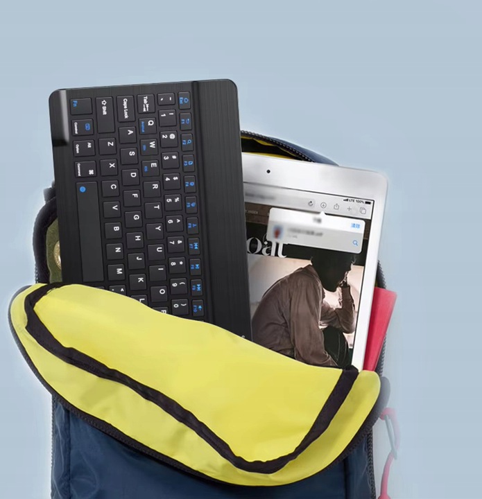 KLAWIATURA BEZPREZEWODOWA BLUETOOTH 5.0 SMART iOS ANDROID TABLET LAPTOP