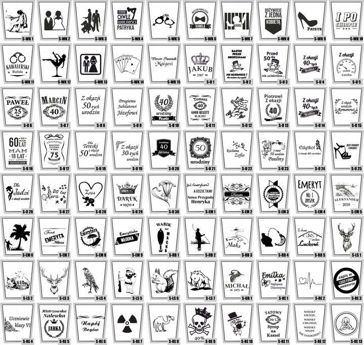 Zestaw do Whisky Karafka dwie szklanki z GRAWEREM