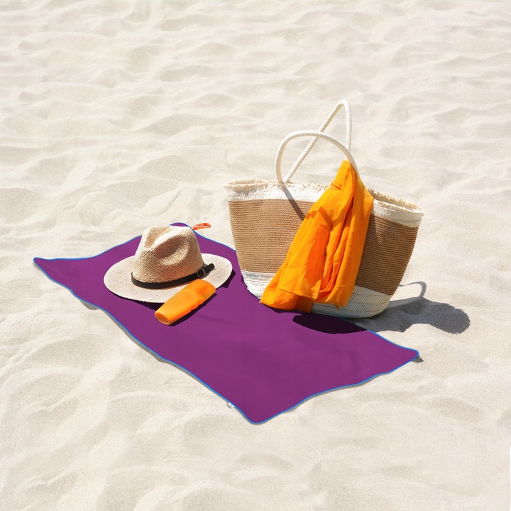 RĘCZNIK Z MIKROFIBRY 80x150 cm fioletowy NEW