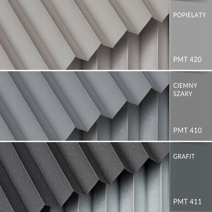 Roleta plisowana ZACIEMNIAJĄCA termo - na Haczykach PLISA 42 x 150 cm