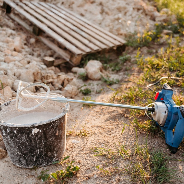 Mieszadło Elektryczne Do Kleju Zapraw Farb Betonu 2x Mieszalnik
