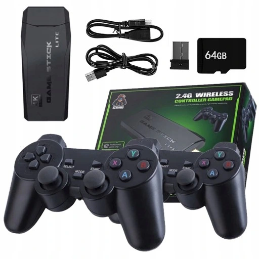 KONSOLA RETRO GRA TELEWIZYJNA BEZPRZEWODOWA HDMI +2PADY TV WIFI +20000 GIER