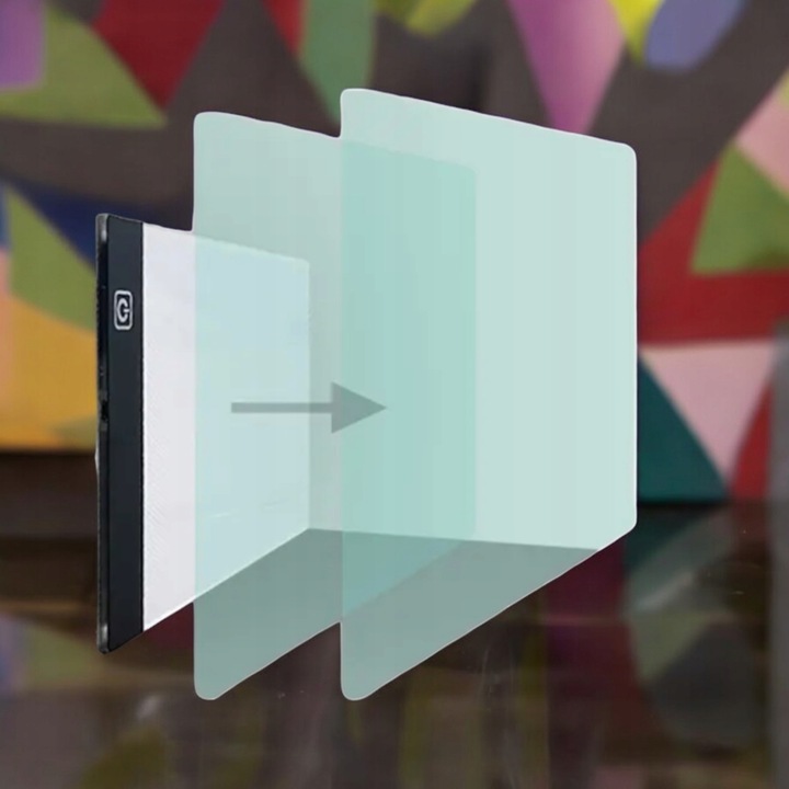 TABLET GRAFICZNY Deska Kreślarska Do Rysowania LED PREZENT DLA DZIECKA A4